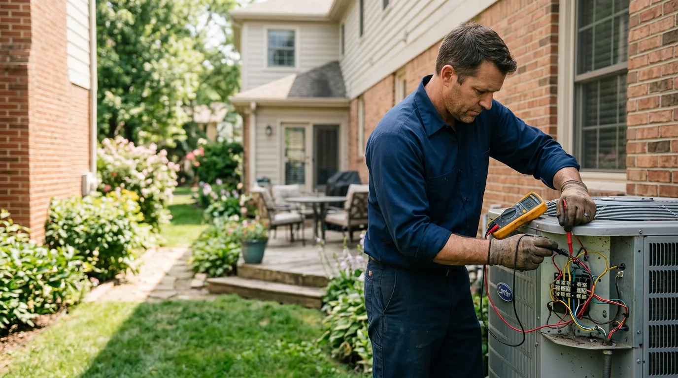 HVAC technician working near Nebo, NC